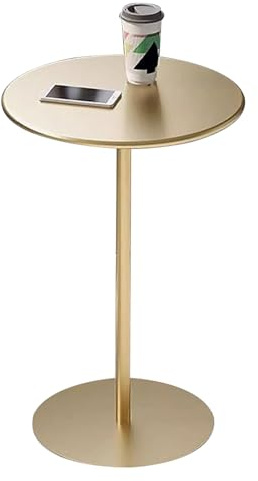 Barbord Runt guld Cocktailbarbord Kök Matbord Litet utrymme sidobord Högt soffbord med metallunderrede, högt pubbistrobord (Size : 40x40x72cm)