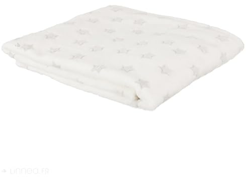 Linnea Plaid Phosphorescent 120x150 cm Collection Moon étoile Blanc