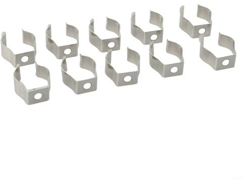 10 pezzi di clip a molla ad anello, clip a molla aperta, clip per utensili in acciaio al manganese resistenti da 6-28 mm per garage, capanni, cortili, armadi (19 mm)