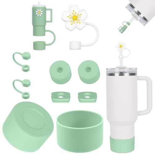 AUAUY Accessori per Stanley Cup, Set da 9 pz, Coppe Non Incluse, Verde