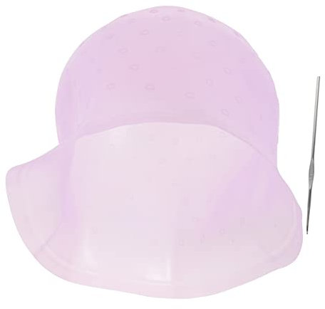 Baluue Wiederverwendbare Silikon Strähnchenhaube Elastisch Salon Haarfärbungskappe Mit Metallhaken Für Professionelle Diy Haartönung Zuhause Und Friseurstudio