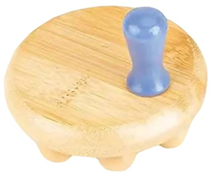 Bambusmassagebürste für Muskel und Rücken, Tragbar für Zuhause und Büro | Beige, Leichte Ausführung, Stresslinderung, Ganzkörperpflege, Kompakt für Unterwegs