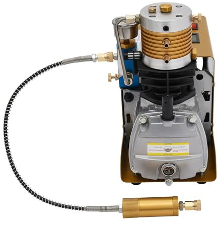 Bomba de compresor de aire PCP portátil, bomba de compresor de aire de alta presión, bomba de aire eléctrica 300 bar, 4500 PSI, compresor de alta presión, 130 l/min, bomba de aire 220 V 50 Hz