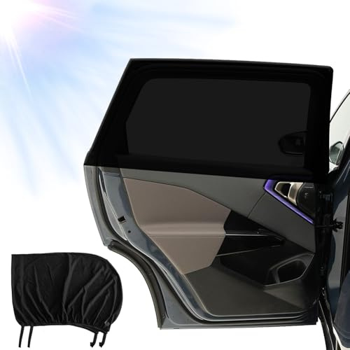 NOYVYDS Parasol Coche Bebe,Parasol de Coche para Ventana Lateral Trasera, Altamente Elástico,para Niños y Mascotas, Protección contra Rayos UV,Universal,2 Unidades