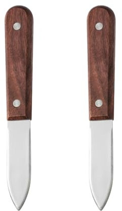 Coltelli in Acciaio Inossidabile per Cozze e Ostriche - Set Da 2 Strumenti per Sbucciare Frutti Di Mare e Noci