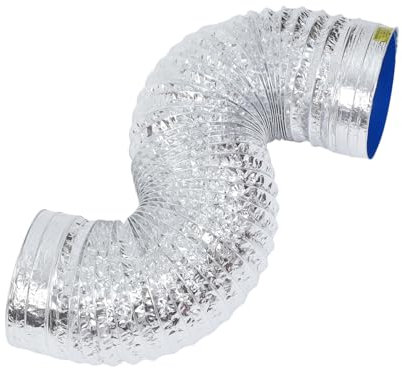 QUMIIRITY Range Hood Exhaust Pipe Aluminum Flexible Ducting for Kitchen Ventilation Stove Pipe Insulated