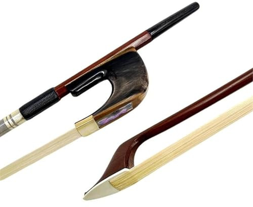 1 stücke 3/4 Aufrecht Kontrabass Bogen Beste Brasilholz OX Horn Frosch Rosshaar Schachtelhalm(Type 2)