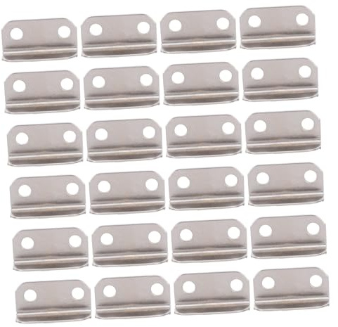 NUOBESTY Lot De 100 Serrures De Meubles Plaques De Verrouillage En Métal Pour Tiroir Maison Bureau Gâche En Forme De L Plaque De Remplissage De Trou De Porte À