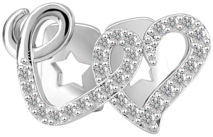 Diamant Grillz, Kucheed Glänzende Herz Kreuz Zahngrillkappen, 18 Karat Vergoldeter Hip Hop Zahnschmuck, Trendiger Zirkonia Zahnschmuck, Bling Cooles Rapper Kostümparty Accessoire