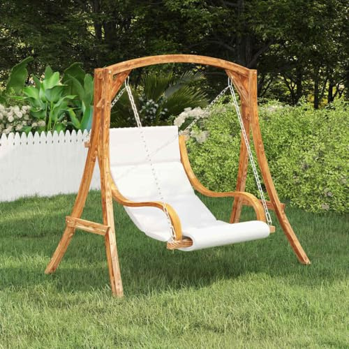 Genérico Silla Columpio sin Estructura con cojín Madera Curvada,Casa y jardín,Jardín,Artículos de Exterior,Balancines de jardín-313941