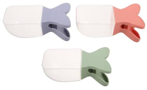 Hohopeti 3 Piezas Cucharas para Comida de Mascotas con Clip de Sellado Medidores Precisión para Porciones de Pienso Seco y Húmedo Herramienta Ligera para Control Dieta Gatos Perros Conejos