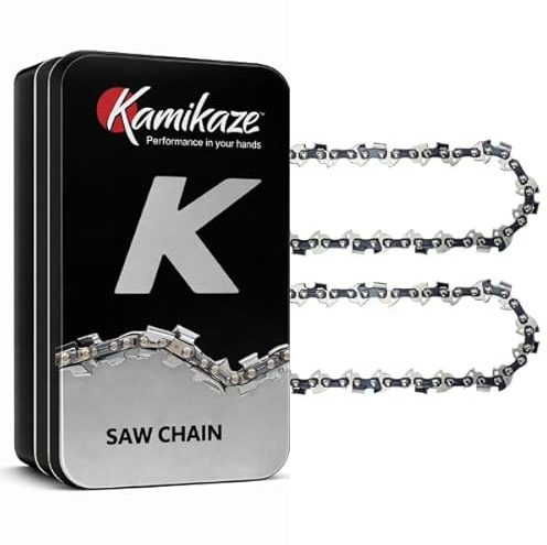 KVS KVS7000PR18T.Caja con 2 Cadenas para Motosierra Paso 8P, 48 Eslabones, Acabado Titanio, Corte Preciso y Duradero, Compatible con Motosierras de Uso Profesional y Doméstico