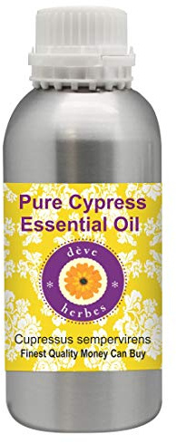 dève herbes Olio essenziale di cipresso puro di (Cupressus sempervirens) distillato a vapore di grado terapeutico naturale al 100% 300ml (10.1 oz)