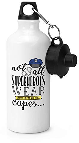 Gift Base Polizisten Nicht Alle Superhelden Tragen Capes Sport Flasche