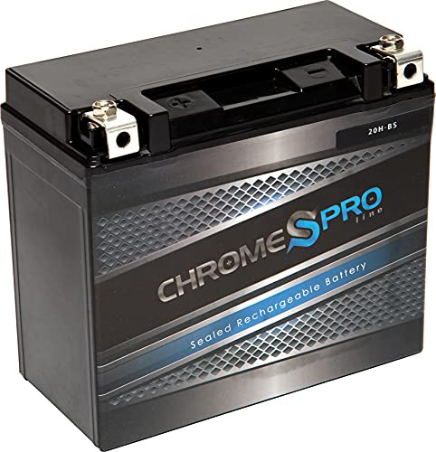 Chrome S Pro YTX20H-BS Maintenance-Free 12V 19Ah Battery Replacement for ATV, Motorcycle, Jet Skis, Scooter, UTV, and More - Nut and Bolt (T3) Terminal