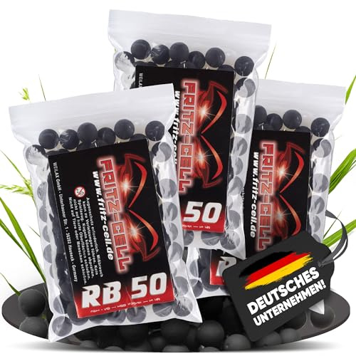 Fritz-Cell Rubberballs Kaliber .50 Gummigeschosse Schwarz – 300 Stück