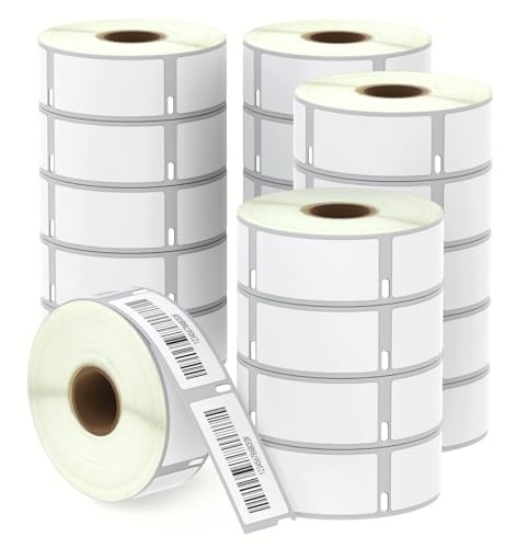 BETCKEY - 20 Rollos 11352 Etiquetas Adhesivas Compatible con DYMO S0722520, 25mm x 54mm, 10000 Etiquetas Grandes de Dirección del Remitente para LabelWriter 450, 4XL, No se aplica 550 o 5XL