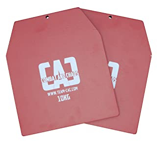 Team-CAC 2X 7,5kg Gewichtsplatten für alle gängigen Gewichtswesten für Crossfit und Calisthenics Equipment zum schnelleren Muskelaufbau und Fitness - Insgesamt: 15kg Gewicht!