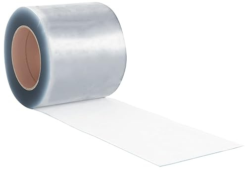 vidaXL Türvorhang Transparent 200x1,6 mm 50 m PVC