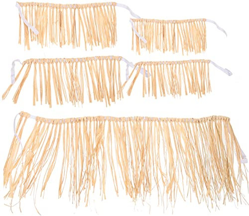 Gadpiparty Hawaii Hula Rock aus Raffia für Damen und Herren 1 Stück Leicht und Langlebig für Luau Strandpartys Tropische Themenveranstaltungen Bühnenauftritte Party Kostüm