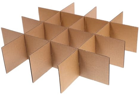 NUOBESTY Kasten Kartontrennwände Trennwände für Versandkartons Trennwände für Verpackungskartons für Glaswaren tic tak toe protect Versandkartons aus Papier Geschenkbox
