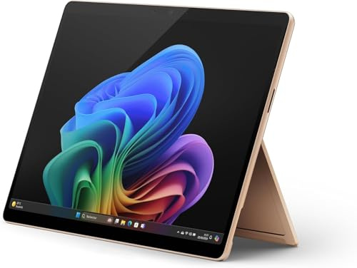 Microsoft Surface Pro | Copilot+ PC | 13” OLED Touchscreen | Snapdragon® X Elite (12 Kerne) | 16GB RAM | 512GB SSD | neuestes Modell, 11. Edition | Sand