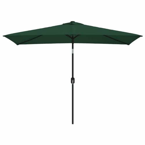 Rantry Parasol rectangulaire, 200 x 300 cm, vert, décor de meubles, parasols, parasol de jardin, parasols d'extérieur, parasol de plage, parasol de terrasse coupe-vent, vert, grand