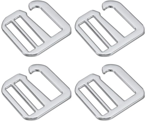 QUARKZMAN 4Pcs 26mm/1.02 Hebillas de Gancho en G de Metal Plateado