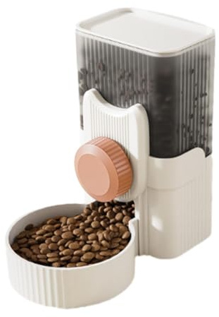 Mimoqk Water Dispenser - Feeders for Cage - Automatic Feeder for Caged Puppy Guinea Ferret Hedgehog Cat Chinchilla