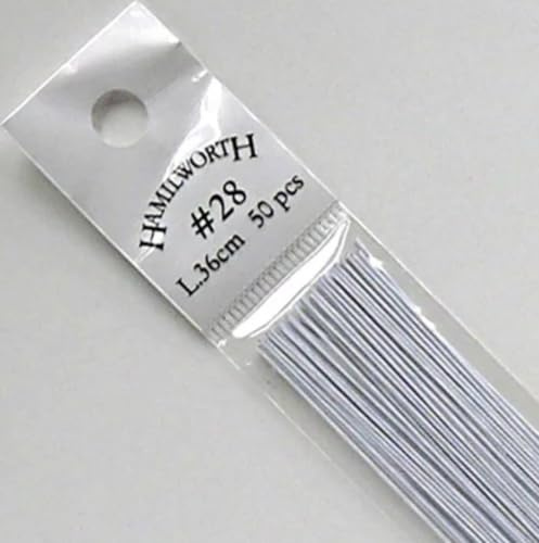 Art of Cake® Hamilworth Floral Wire White 28 Gauge 50 Pieces/Pack