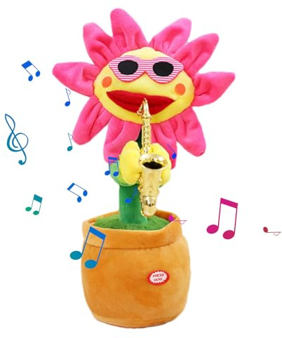 Solar Dancing Flowers - Dancing Solar Toys, Dancer Toys | Cactus Talking Cactus Toy Singing Cactus Mimic Toy, Sunflowers Shaking Head Car Ornaments Swinging, Decoration Sunflower