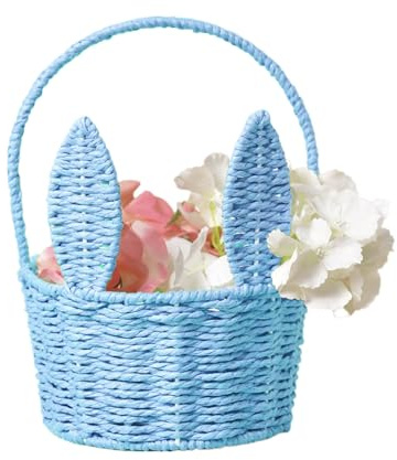 Cesta De Pascua Conejito Canastas De Huevos De Dulces Para Pascua Hechas A