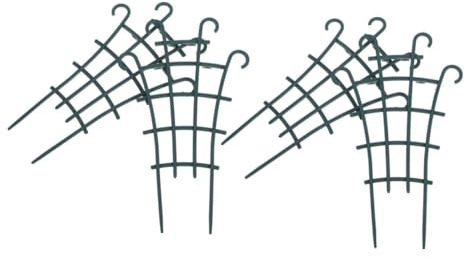 ANDRESLAD Lot de 4 Supports en Plastique pour Plantes Grimpantes Treillis de Support pour Orchidées et Plantes D’intérieur en Pot Accessoires de Jardinage pour Balcon Résistants