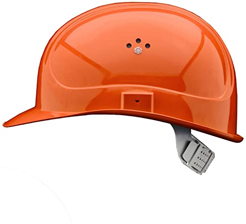 GUARD 5 - BAU-Schutzhelm - DIN EN 397 - Einstellbarer Arbeitshelm - Bauarbeiterhelm Schutzhelm Bauhelm - mit 6-Punkt Gurtband mit Leder Schweißband an der Stirn