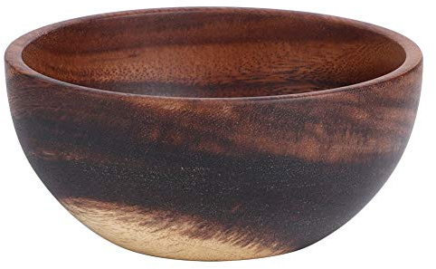 16x7cm Saladier Bol en Bois Bol Alimentaire Salade Récipient Nouilles De Riz Bol à Manger Ustensiles De Cuisine Vaisselle