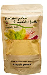 Biocal® - Polvere di arancia naturale disidratata per dolci, bevande, infusi e aromatizzazione, ideale per insaporire acqua e preparazioni gourmet, senza zuccheri aggiunti e made in Italy - 80g