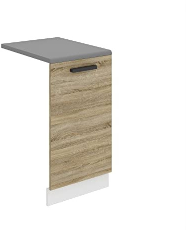 BELINI Habillage de Porte Lave-Vaisselle PZ45 | Meuble avec Plan de Travail | Accessoire pour Cuisine - Taille: 1,6 x 45 x 71,5 cm | Couleur: Chêne Sonoma