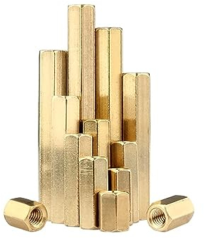 M2 M2,5 M3 M4 M5 Sechskant Messing Männlich Weiblich Abstandshalter Säulenmontage Kupfer Sechskantgewinde PCB Motherboard Abstandshalter Hohlsäulenschraube (Color : 12mm(50pcs), Size : M2.5)
