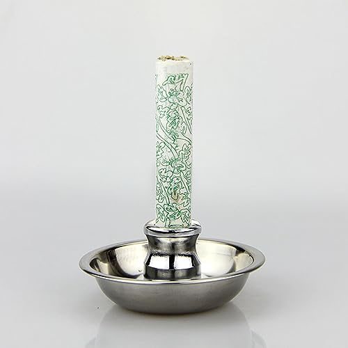 Moxa Roll Stick Estintore in Acciaio Inox Moxa Base Stabile Supporto Sicuro Moxibustione Vassoio Moxa Bruciatore Massaggio Estintore Strumento per Salone Casa Hotel Scuola Dorm