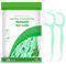 100 Piezas Hilo Dental,Dental Floss,Arco Dental con Mango,Olor a Menta,Higiénico y Portáti,para Limpieza de Dientes,Cuidado Bucal,Aliento Fresco