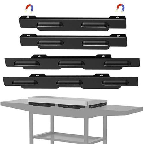 Verbesserter magnetischer Windschutz für 71,1 cm Blackstone Grillplatte, Edelstahl-Bildschirme schützen Flamme, halten Wärme, passend für Blackstone Grillzubehör und Haube