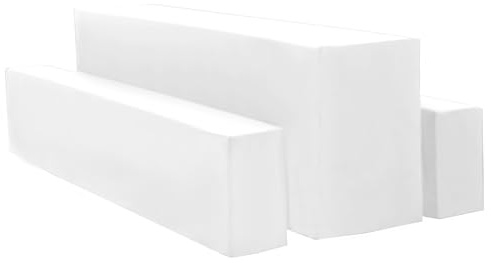 HASJOIN 1 Packungen Biertischhussen 3er-Set, Biertisch- und Bierbankhussen, weiße Bierzeltgarnitur 220 x 50 x 75 cm, 50 cm Tischbreite, für Gartenbankette im Freien (Weiß)