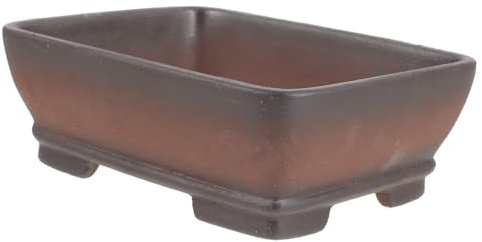 CIYODO Lila Sand Blumentopf Rechteckig Mit Abflussloch Robuster Bonsai-übertopf Dekorativer Sukkulenten-pflanztopf Im Vintage-Look Für Indoor Pflanzenkübel Schreibtisch Und Fensterbank