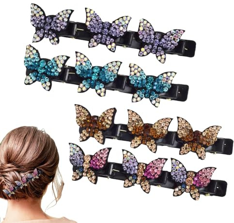 Fermagli per capelli a treccia, Fermagli per capelli in, Forcine per capelli antiscivolo, Fermagli per capelli alla moda, per lo styling dei capelli, Fermagli per capelli a treccia