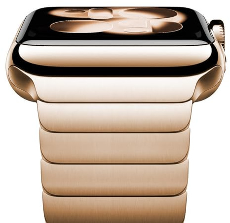 NewWays Bracelet en métal de 49 mm, 46 mm, 45 mm, 44 mm, 42 mm, 41 mm, 40 mm, 38 mm compatible avec Apple Watch, bracelet de remplacement à maillons en acier inoxydable solide pour iWatch Ultra/Ultra2