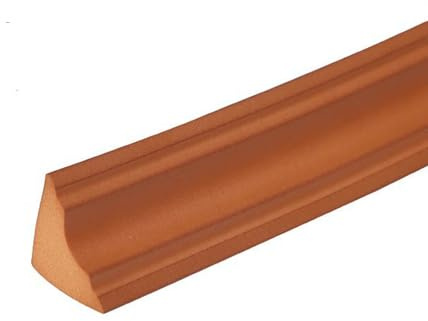 XIFUHUI Flexible Deckenleisten Selbstklebend Deckenkanten Schälen und aufkleben für Wandkanten, Schrankkanten, Abschlussleiste, Deckenkanten, Arbeitsplatten(Braun,2M)