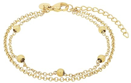 TOM TAILOR - Damen Armband Edelstahl - Kugeln Anhänger