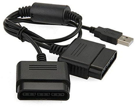 Kabalo PS2 PlayStation 2 à PS3 PC USB contrôleur de Manette convertisseur Double câble d'adaptateur