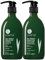 LUSETA Tea Tree Shampoo and Conditioner Set for Dandruff and Dry Itchy Scalp, for Oily Hair and for Greasy Hair, Clarifying shampoo with Argan Oil Helps Promote Hair Growth 2 x 500ml