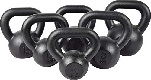 Gusseisen Kettlebell Heavy Weight Kettle Bell für Kraft- und Cardio-Training Hantel 8kg KAWMET